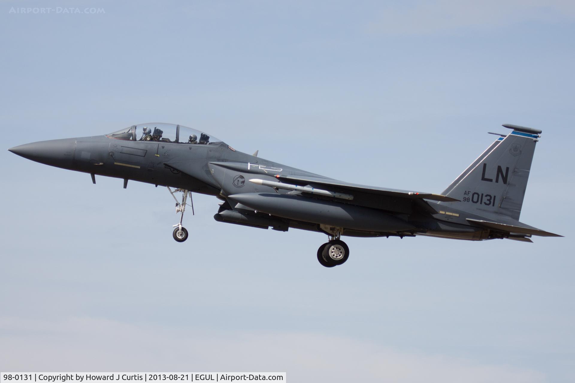 98-0131, 1998 McDonnell Douglas F-15E Strike Eagle C/N 1361/E222, 492nd FS/48th FW.