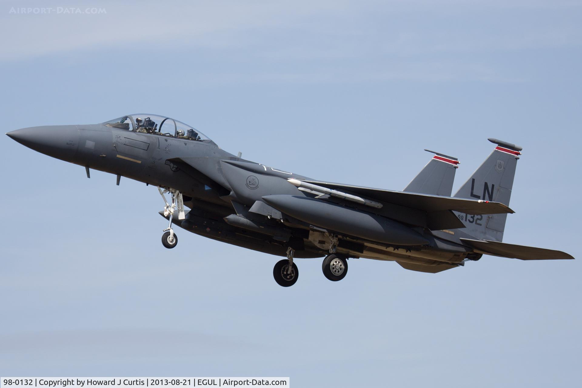 98-0132, 1998 McDonnell Douglas F-15E Strike Eagle C/N 1359/E223, 494th FS/48th FW.