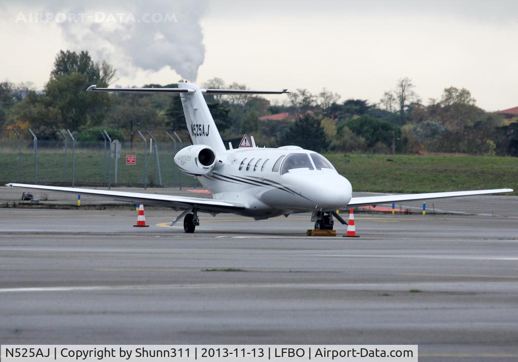 N525AJ, 2008 Cessna 525 CitationJet CJ1+ C/N 525-0673, Parked at the General Aviation area
