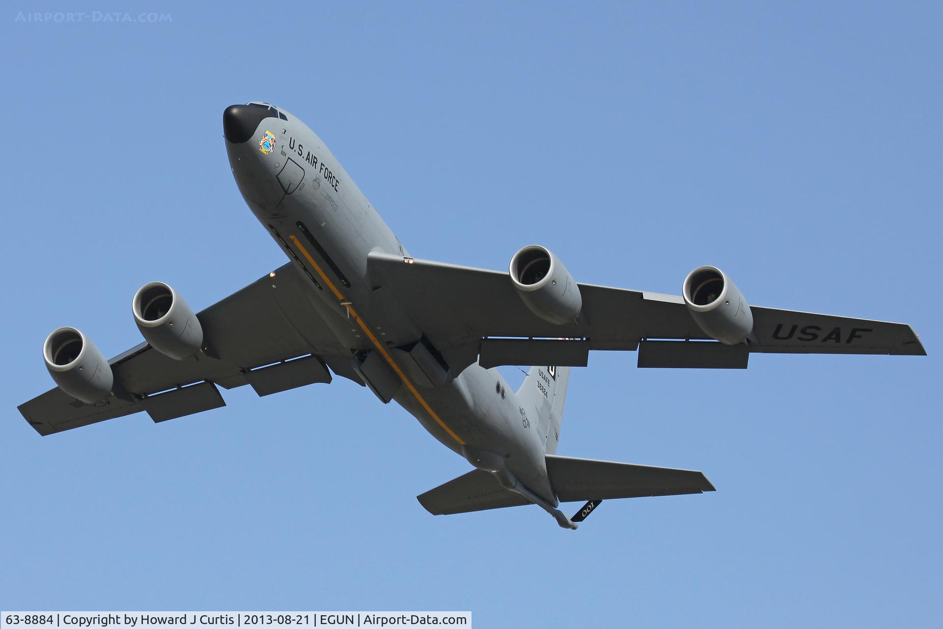 63-8884, 1963 Boeing KC-135R Stratotanker C/N 18732, 100 ARW, a resident here.