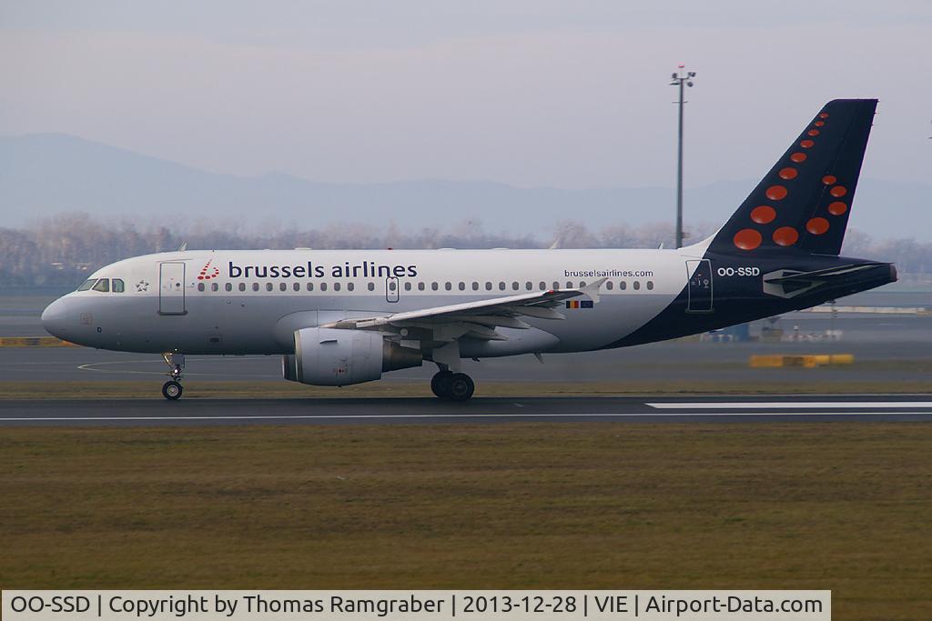 OO-SSD, 1999 Airbus A319-112 C/N 1102, Brussels Airlines Airbus A319