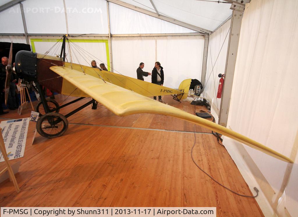 F-PMSG, 2013 Morane-Saulnier Type G Replica C/N 01-RA, Exhibited during 'Des Etoiles et des Hommes' show 2013 at the Toulouse Space City
