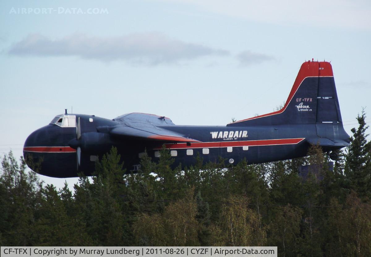 CF-TFX, 1952 Bristol 170 Freighter Mk.31 C/N 13137, On display in Yellowknife, NWT.