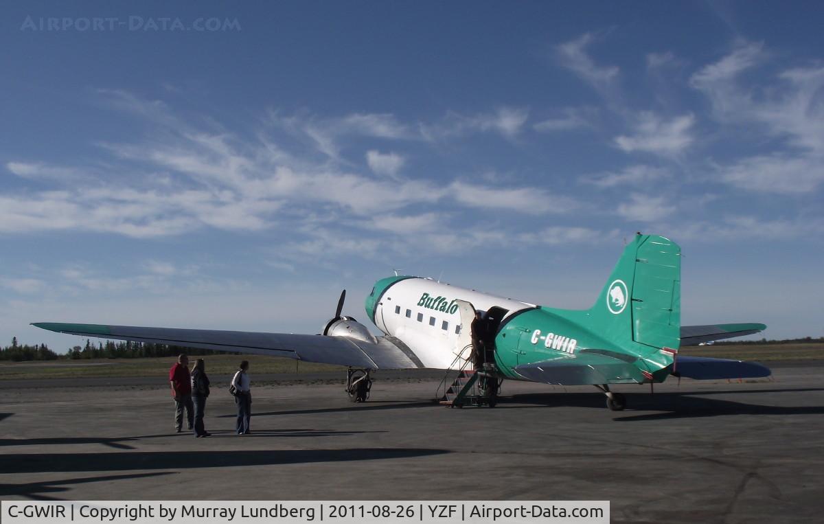 C-GWIR, 1942 Douglas C-47A-20-DL (DC-3) C/N 9371, On the ramp at Yellowknife, NWT.
