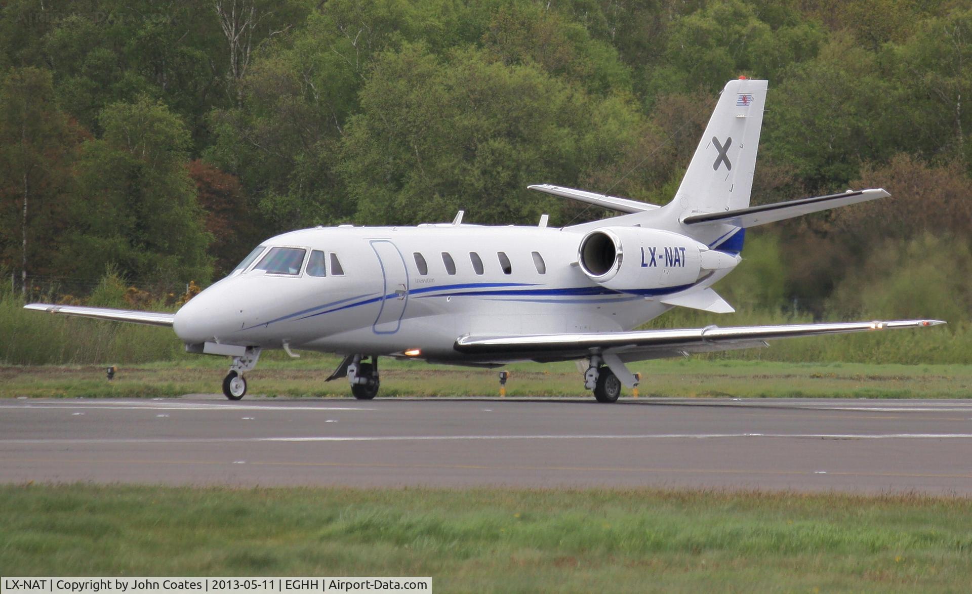 LX-NAT, 2005 Cessna 560XL Citation  XLS C/N 560-5564, Lining up on 26