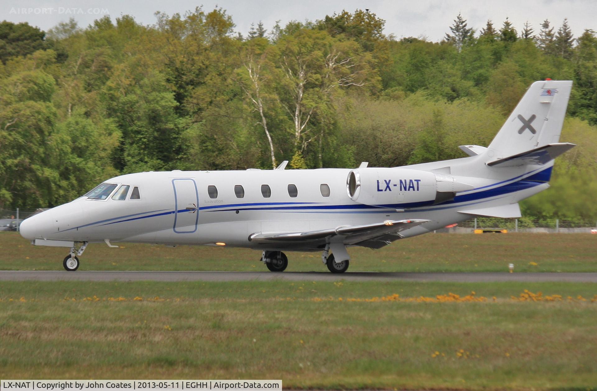 LX-NAT, 2005 Cessna 560XL Citation  XLS C/N 560-5564, Departing on 26