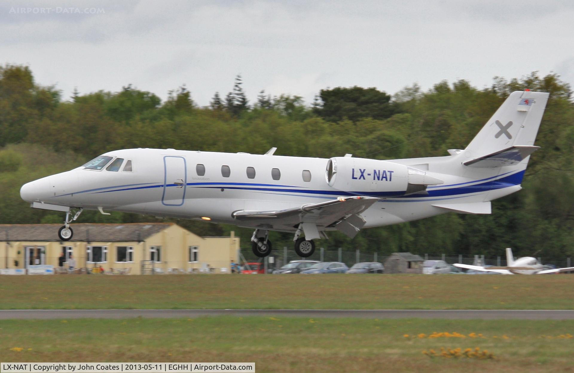LX-NAT, 2005 Cessna 560XL Citation  XLS C/N 560-5564, Arriving on 26 after air test