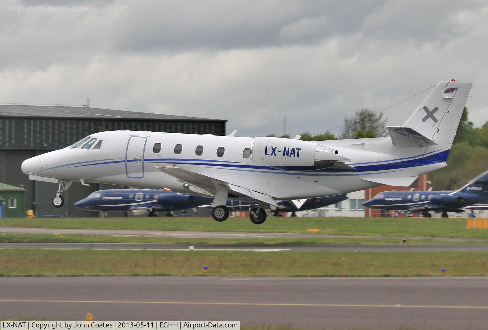 LX-NAT, 2005 Cessna 560XL Citation  XLS C/N 560-5564, Touching down 26