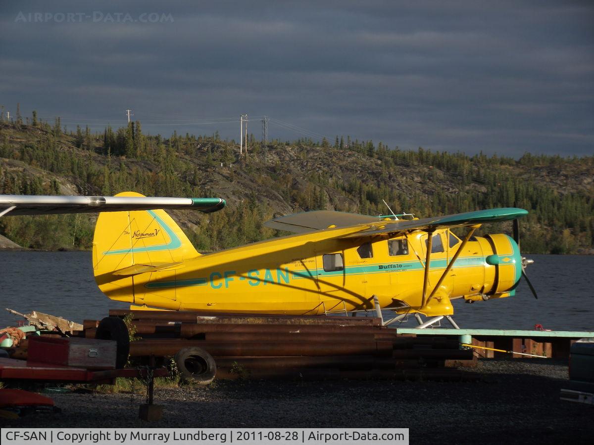 CF-SAN, 1947 Noorduyn Norseman V C/N N29-29, Docked at Old Town, Yellowknife, NWT