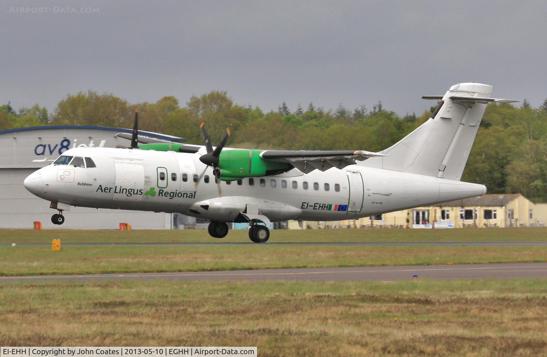 EI-EHH, 1990 ATR 42-300 C/N 196, Touchdown 26 from Dublin