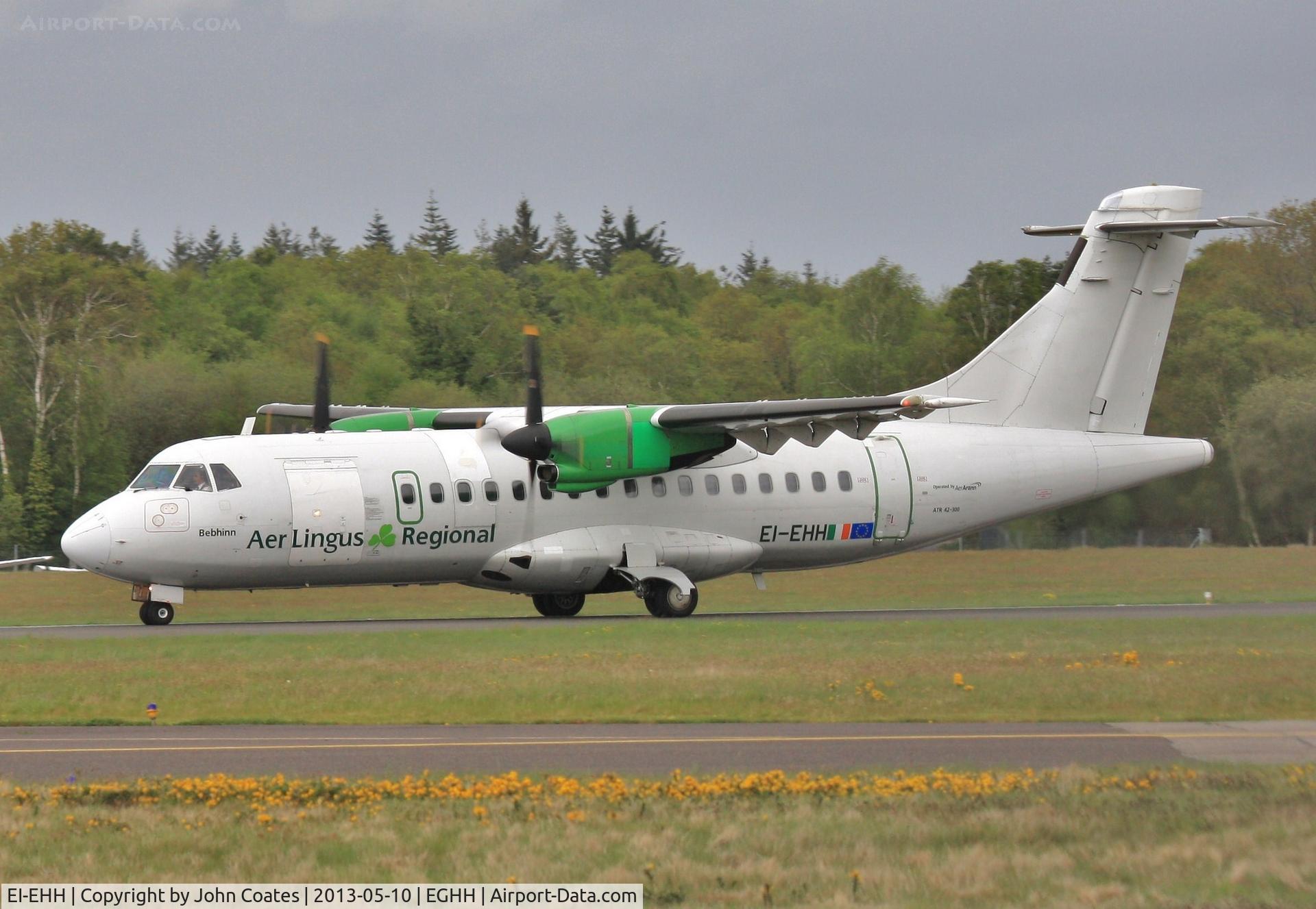 EI-EHH, 1990 ATR 42-300 C/N 196, Departing back to Dublin