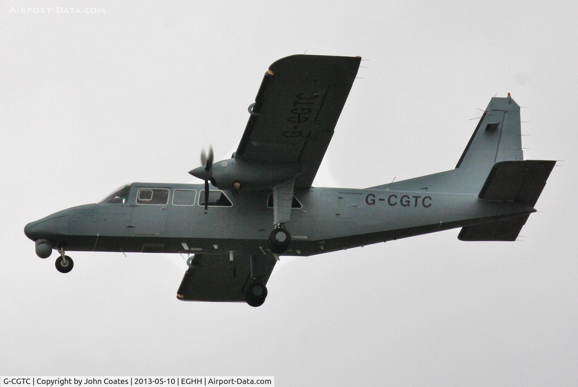G-CGTC, 2010 Britten-Norman BN-2T-4S Defender AL.2 C/N 4019, Low pass in new paint scheme