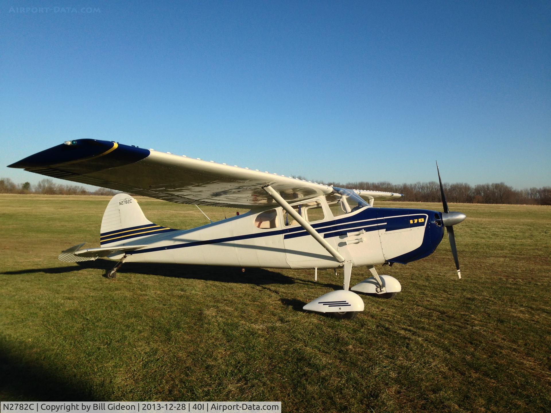 N2782C, 1954 Cessna 170B C/N 26326, Red Stewart Airfield, Waynesville, Ohio