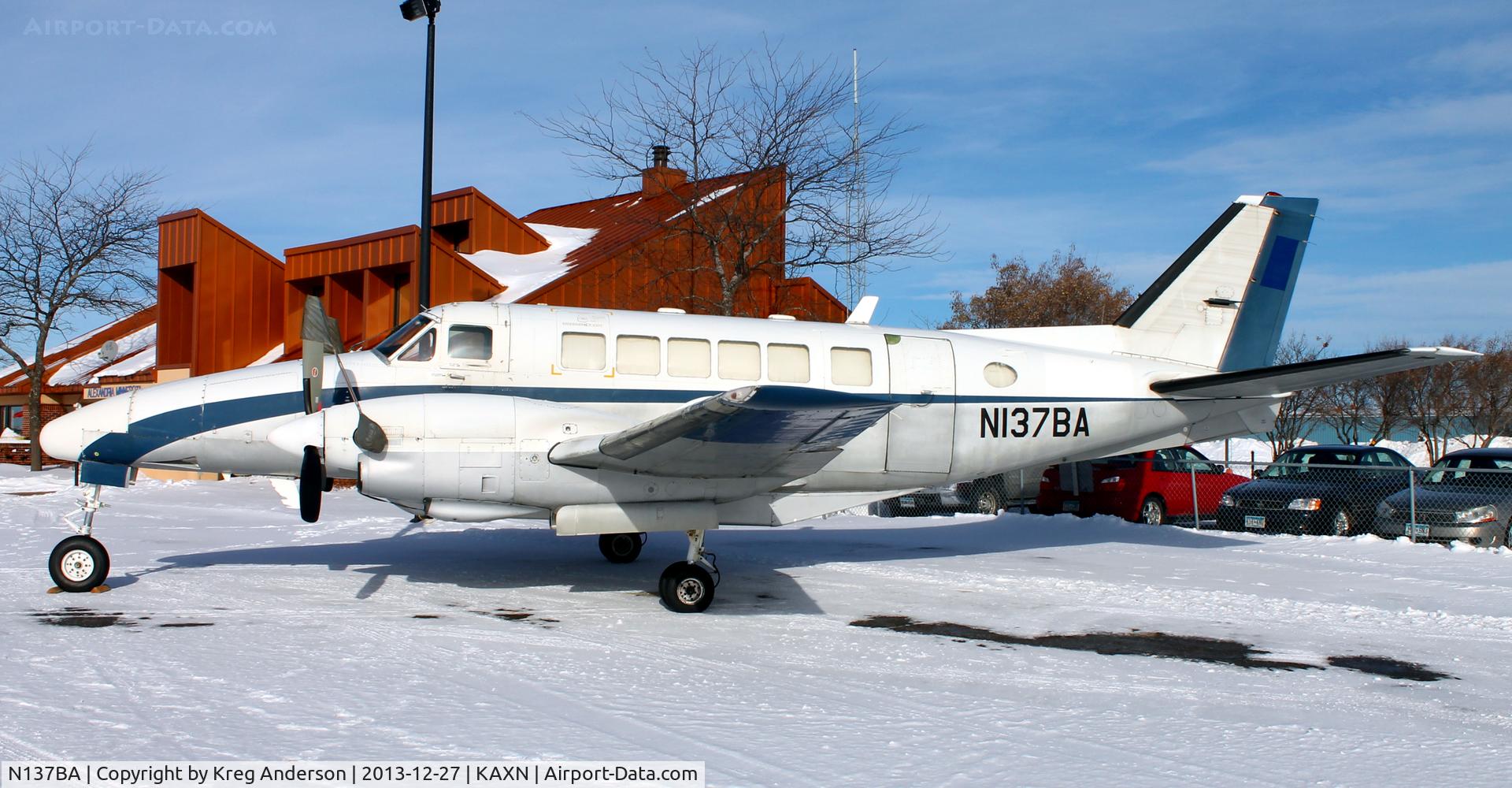N137BA, 1970 Beech 99A Airliner C/N U-137, Beech 99A Commuter from Bemidji Aviation Services on the ramp.