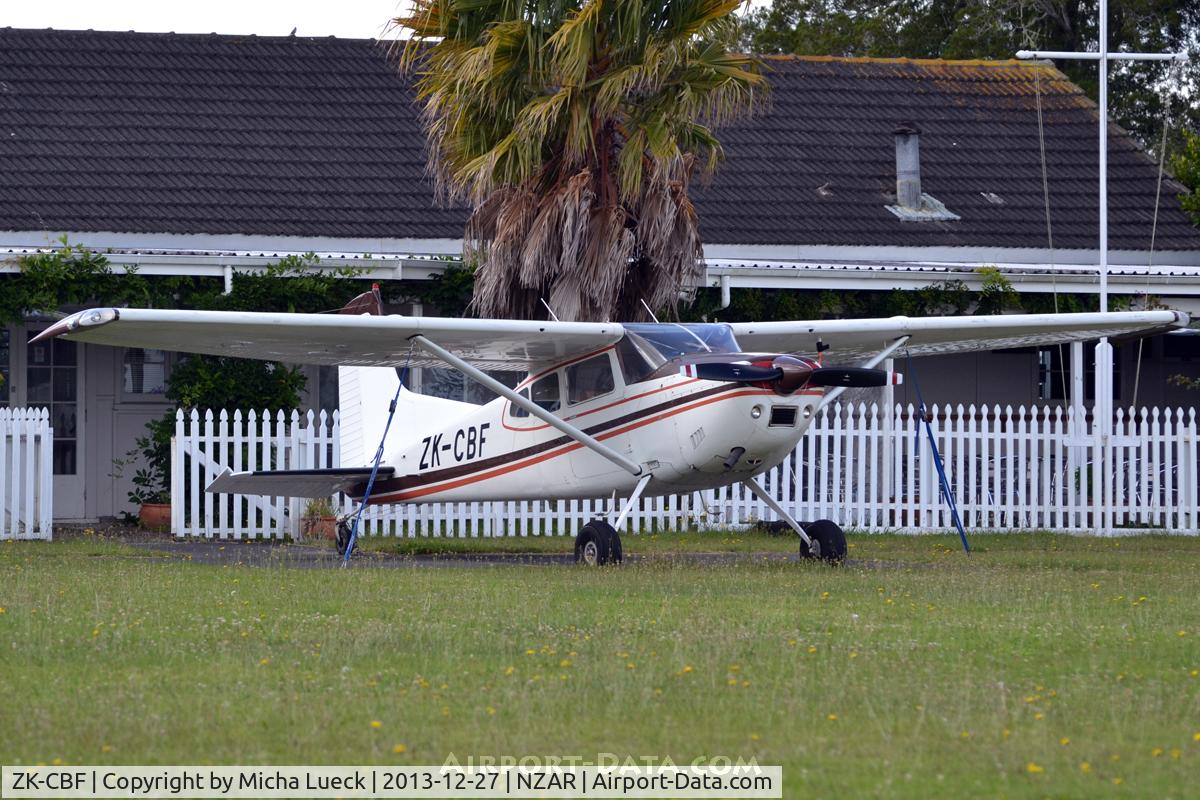 ZK-CBF, 1976 Cessna A185F Skywagon 185 C/N 18503210, At Ardmore