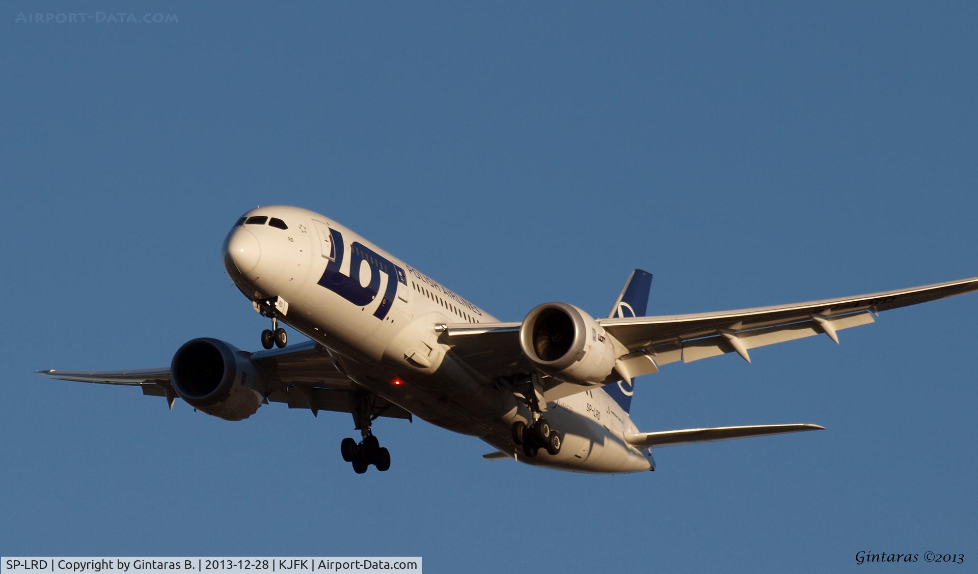 SP-LRD, 2013 Boeing 787-8 Dreamliner C/N 35941, Finnair flight FIN5 on a leased LOT Boeing 787 going to land on 31R
