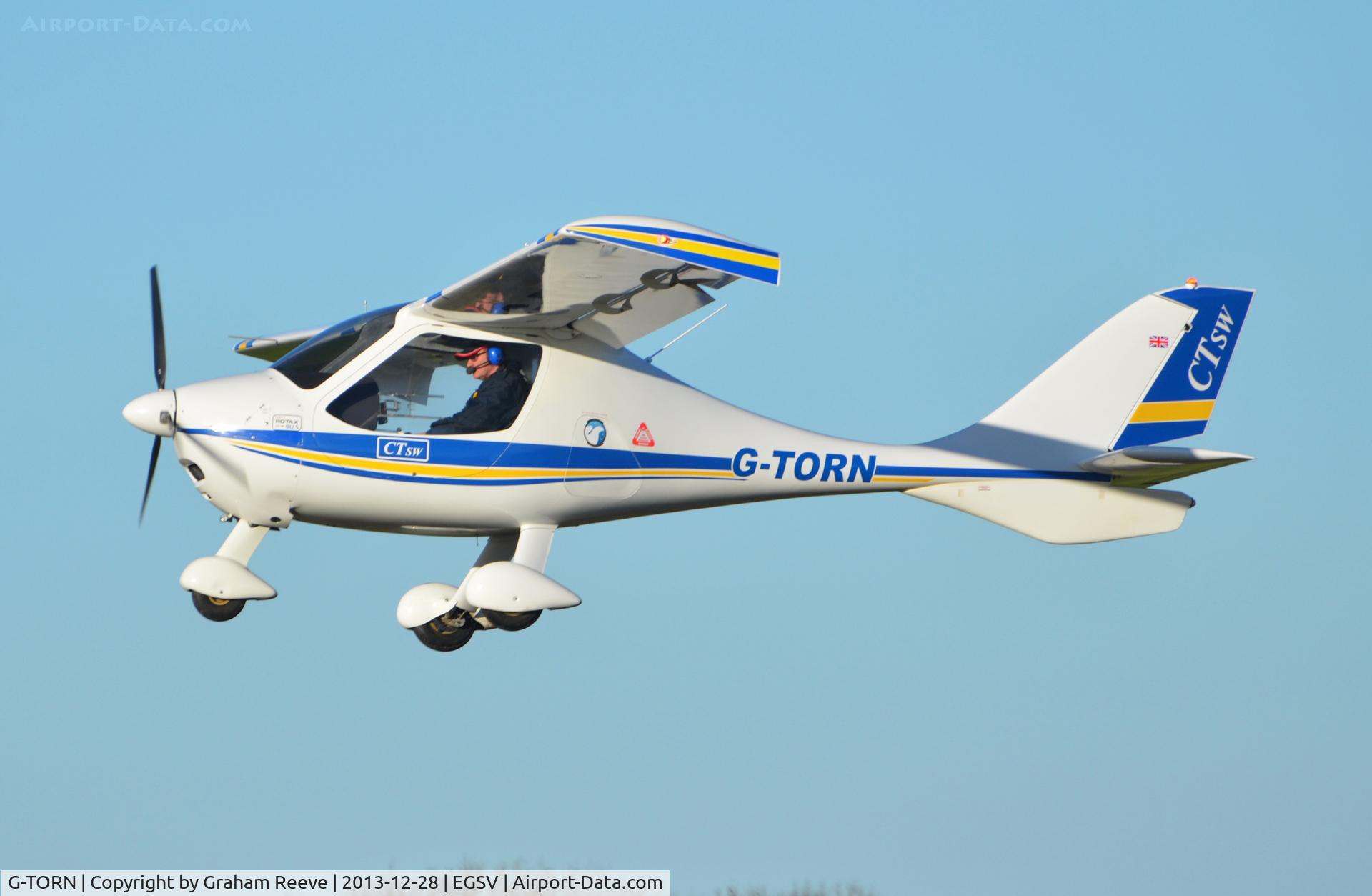 G-TORN, 2006 Flight Design CTSW C/N 8189, Just airbourne.