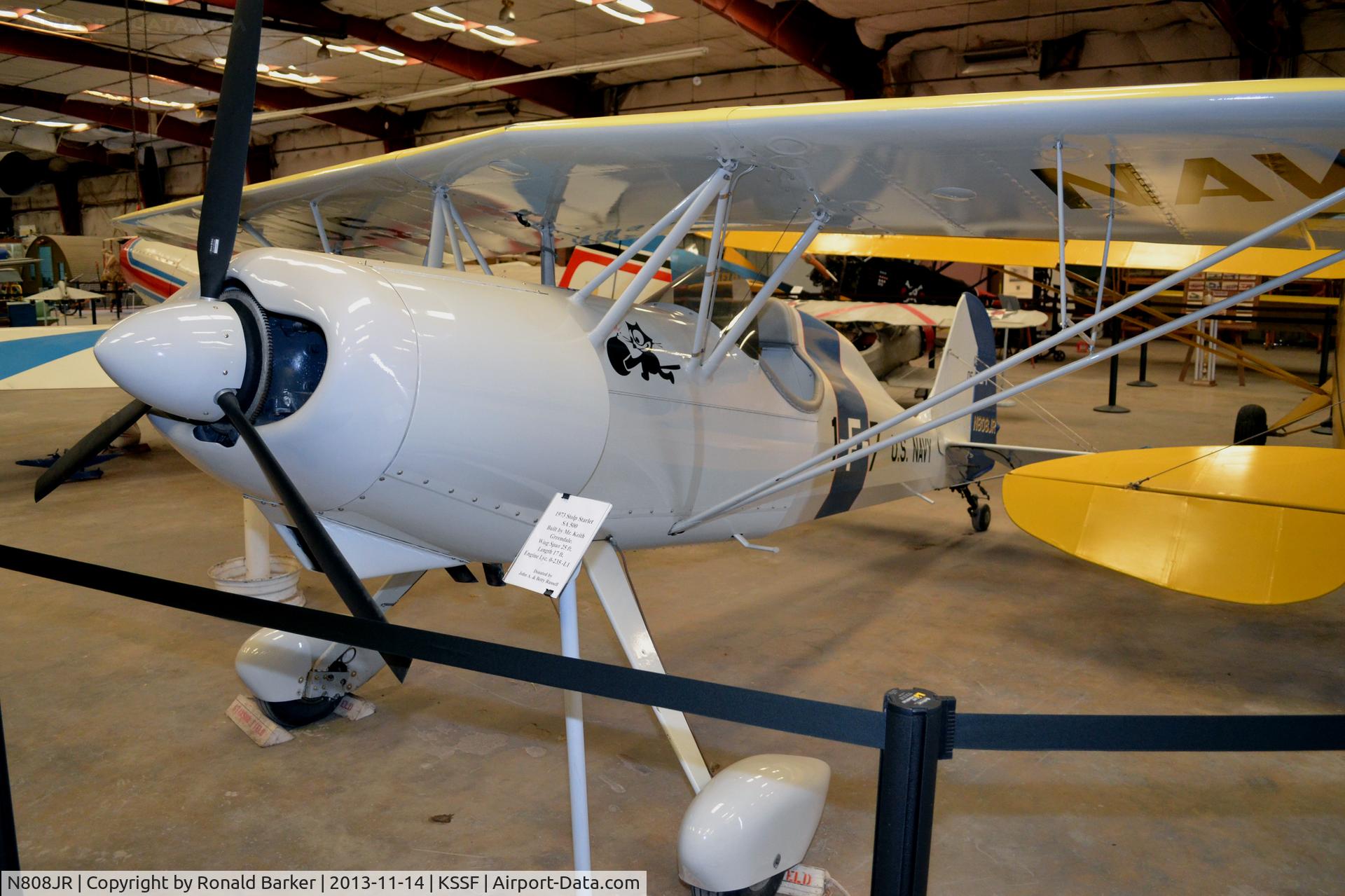N808JR, Stolp SA-500 Starlet C/N 84, Texas Air Museum