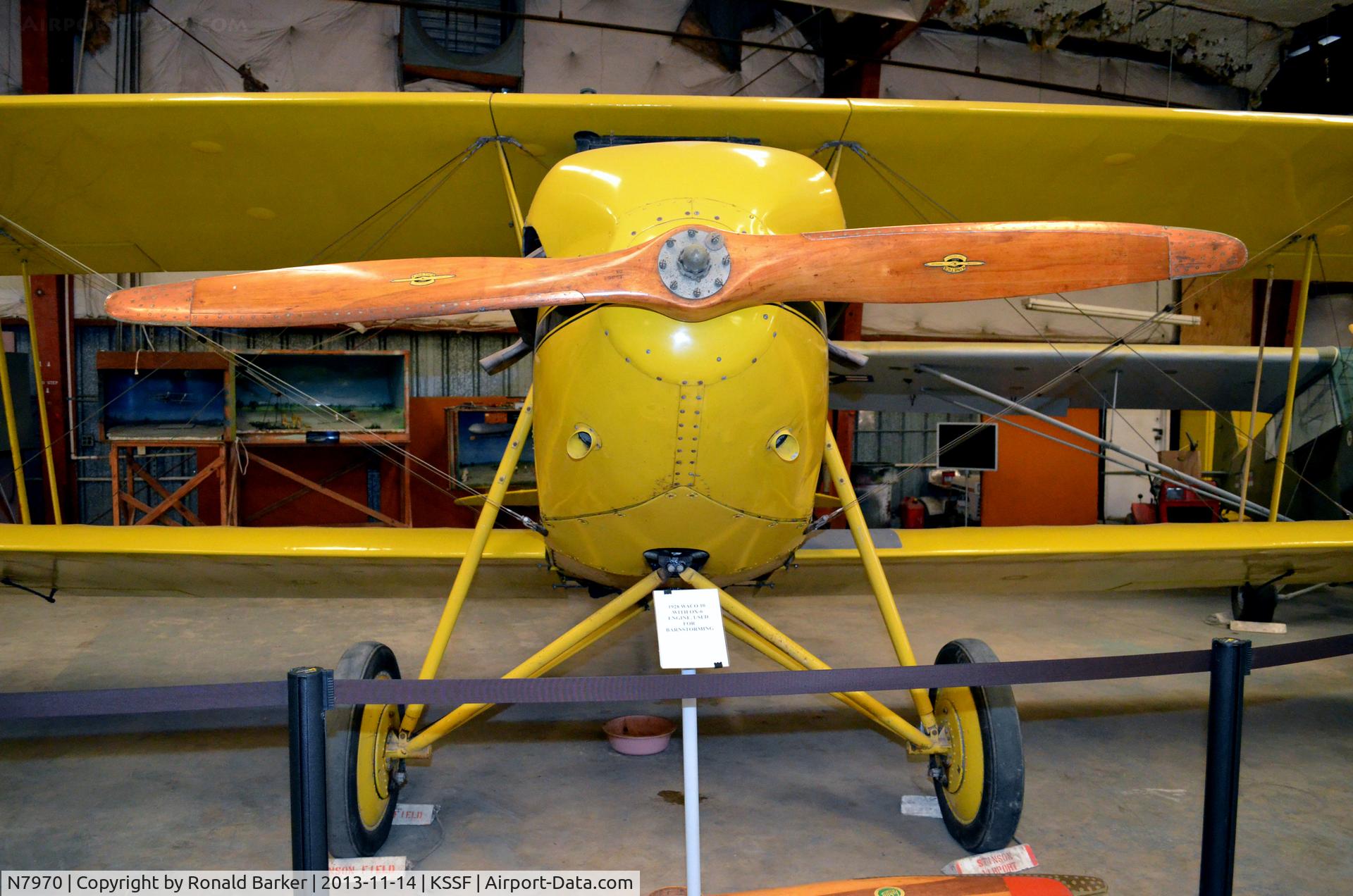 N7970, 1929 Waco GXE C/N 1801, Texas Air Museum