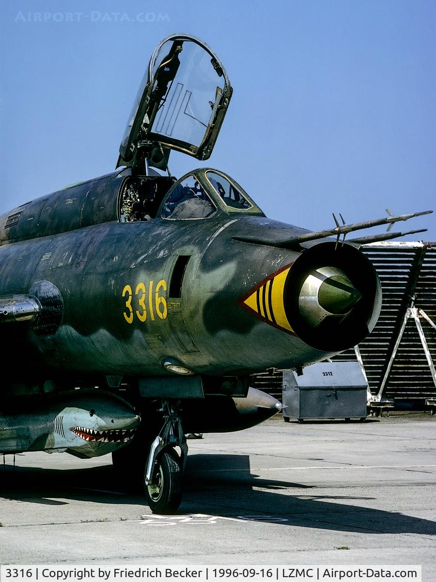 3316, Sukhoi Su-22M-4 C/N 33816, parked at the apron