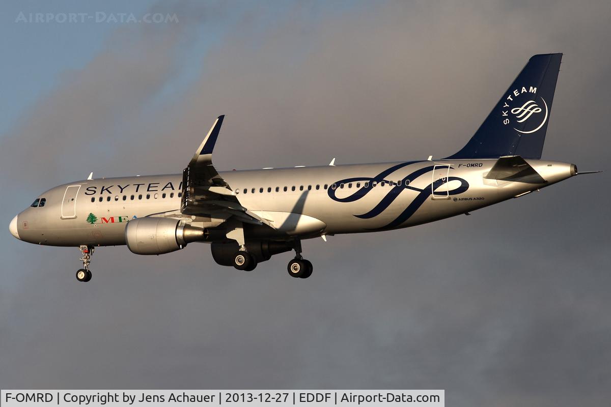 F-OMRD, 2013 Airbus A320-214 C/N 5746, Short final rwy 25l