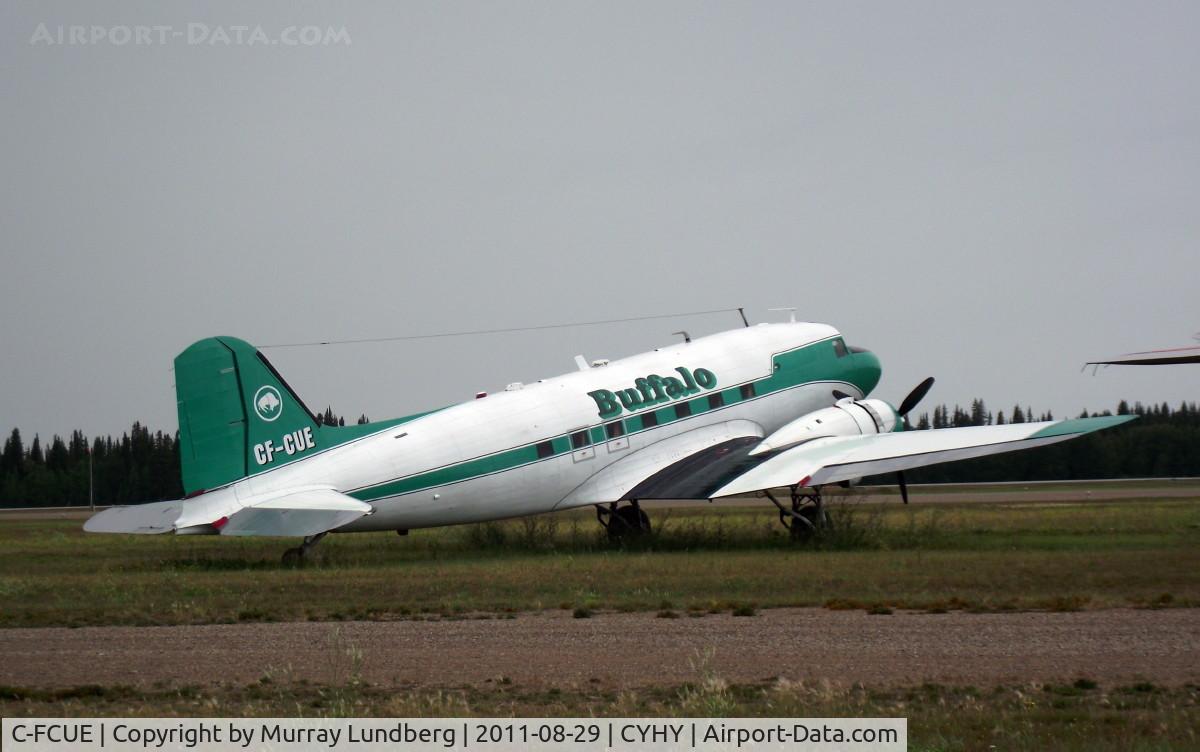 C-FCUE, 1942 Douglas C-47A Skytrain C/N 12983, Parked at Hay River, NWT.