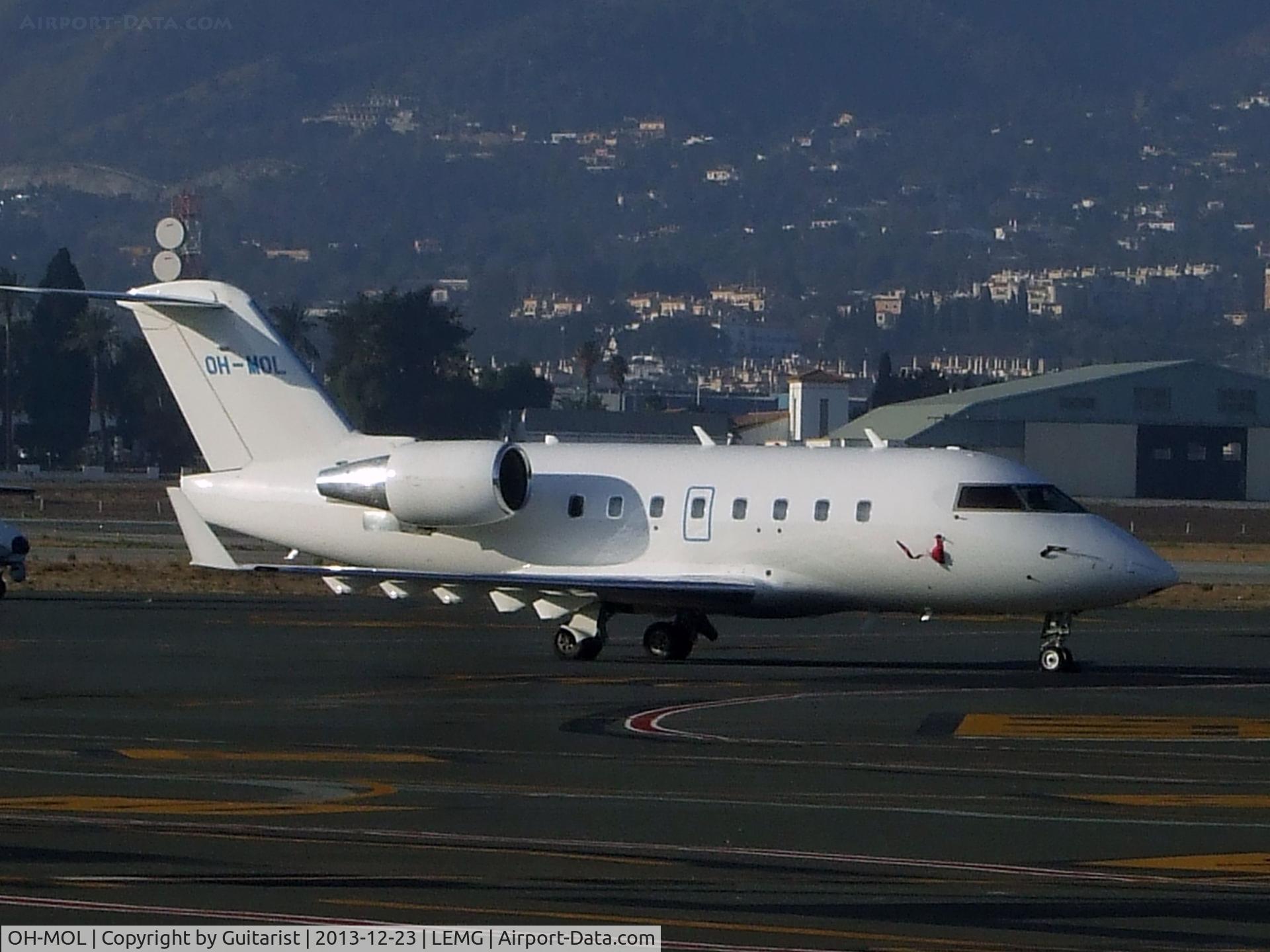 OH-MOL, 2006 Bombardier Challenger 604 (CL-600-2B16) C/N 5658, On the GA at Malaga
