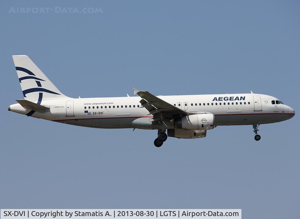 SX-DVI, 2007 Airbus A320-232 C/N 3074, Landing on rwy 34