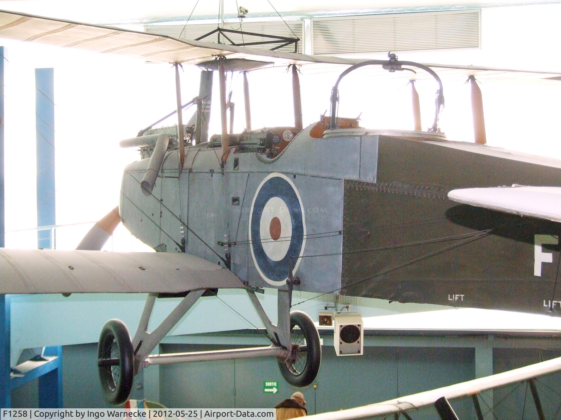 F1258, De Havilland DH-9 C/N Not found F1258, De Havilland D.H.9 at the Musee de l'Air, Paris/Le Bourget