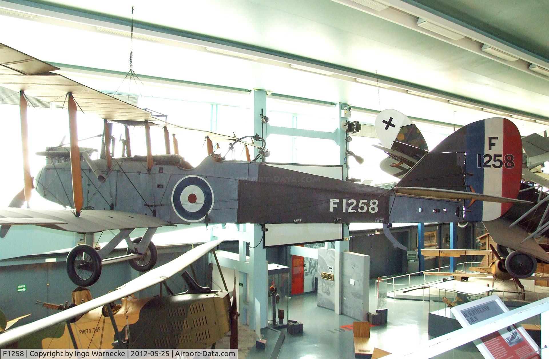 F1258, De Havilland DH-9 C/N Not found F1258, De Havilland D.H.9 at the Musee de l'Air, Paris/Le Bourget