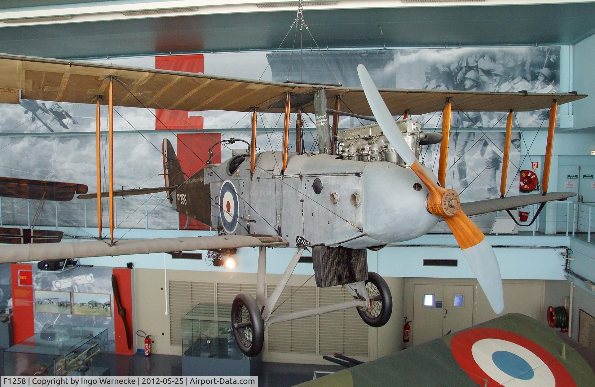 F1258, De Havilland DH-9 C/N Not found F1258, De Havilland D.H.9 at the Musee de l'Air, Paris/Le Bourget