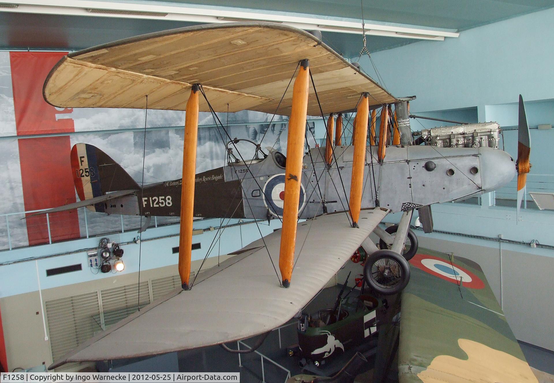 F1258, De Havilland DH-9 C/N Not found F1258, De Havilland D.H.9 at the Musee de l'Air, Paris/Le Bourget