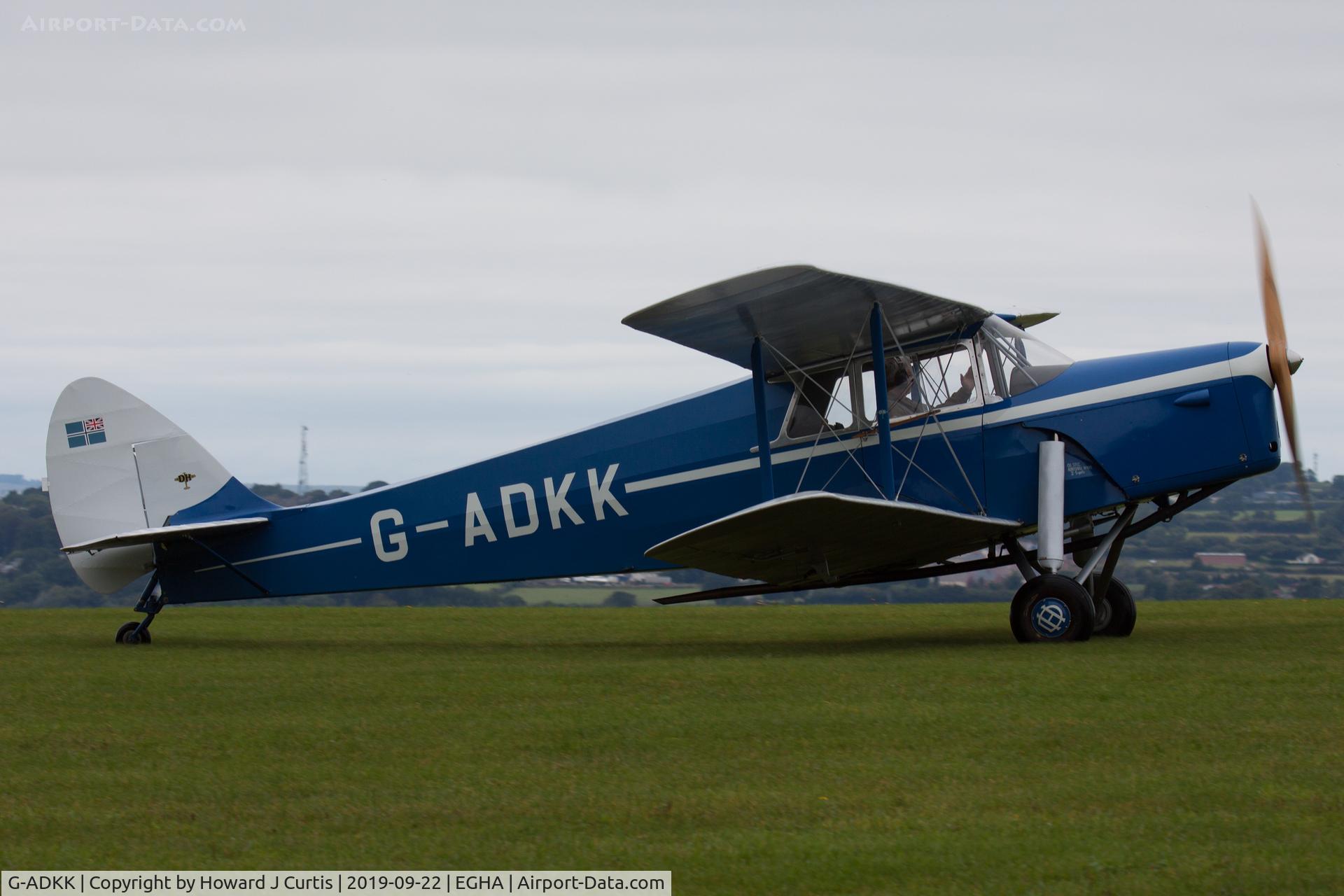 G-ADKK, 1935 De Havilland DH.87B Hornet Moth C/N 8033, A new resident here.