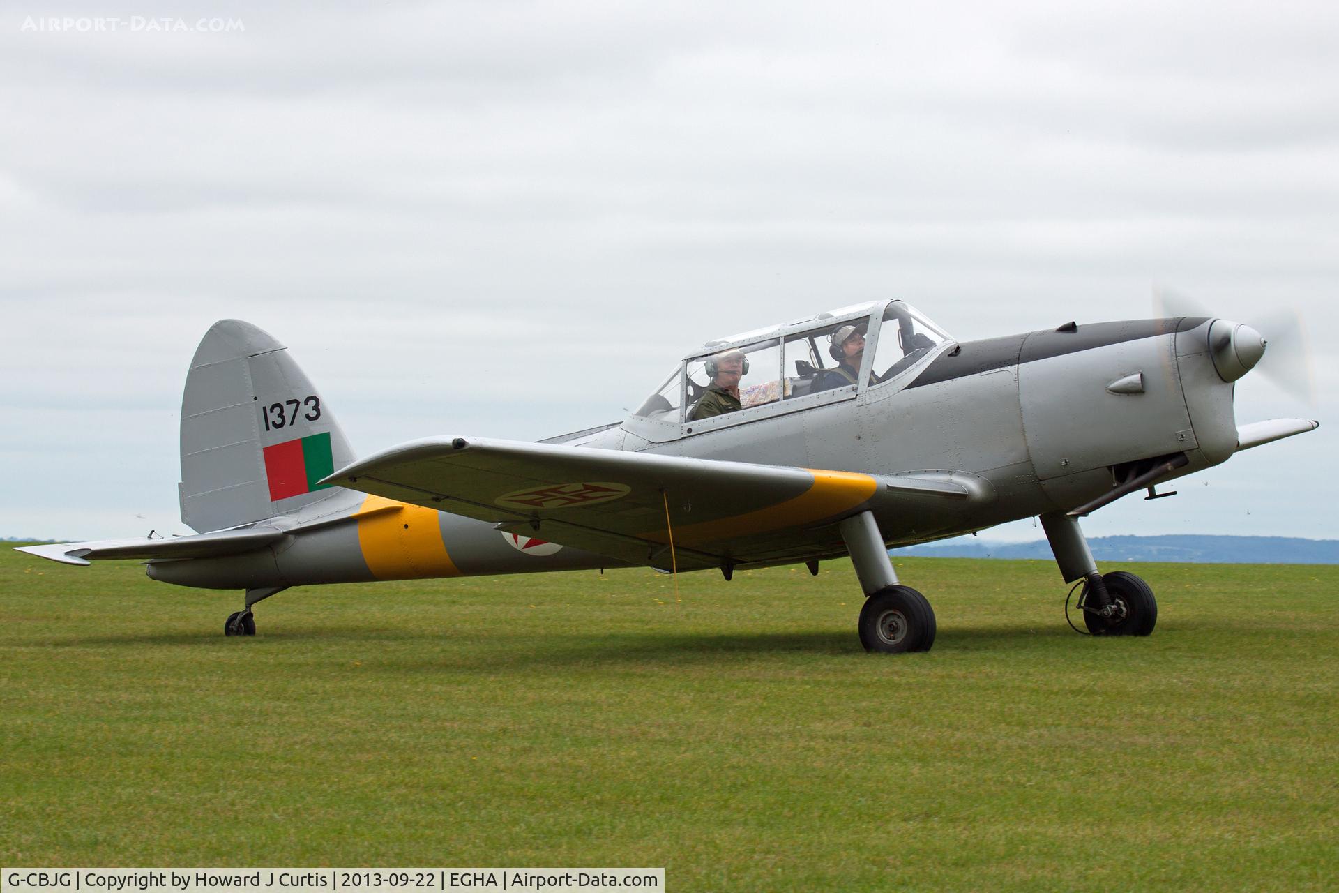 G-CBJG, 1961 OGMA DHC-1 Chipmunk T.20 C/N OGMA-63, Painted as FAP1373.