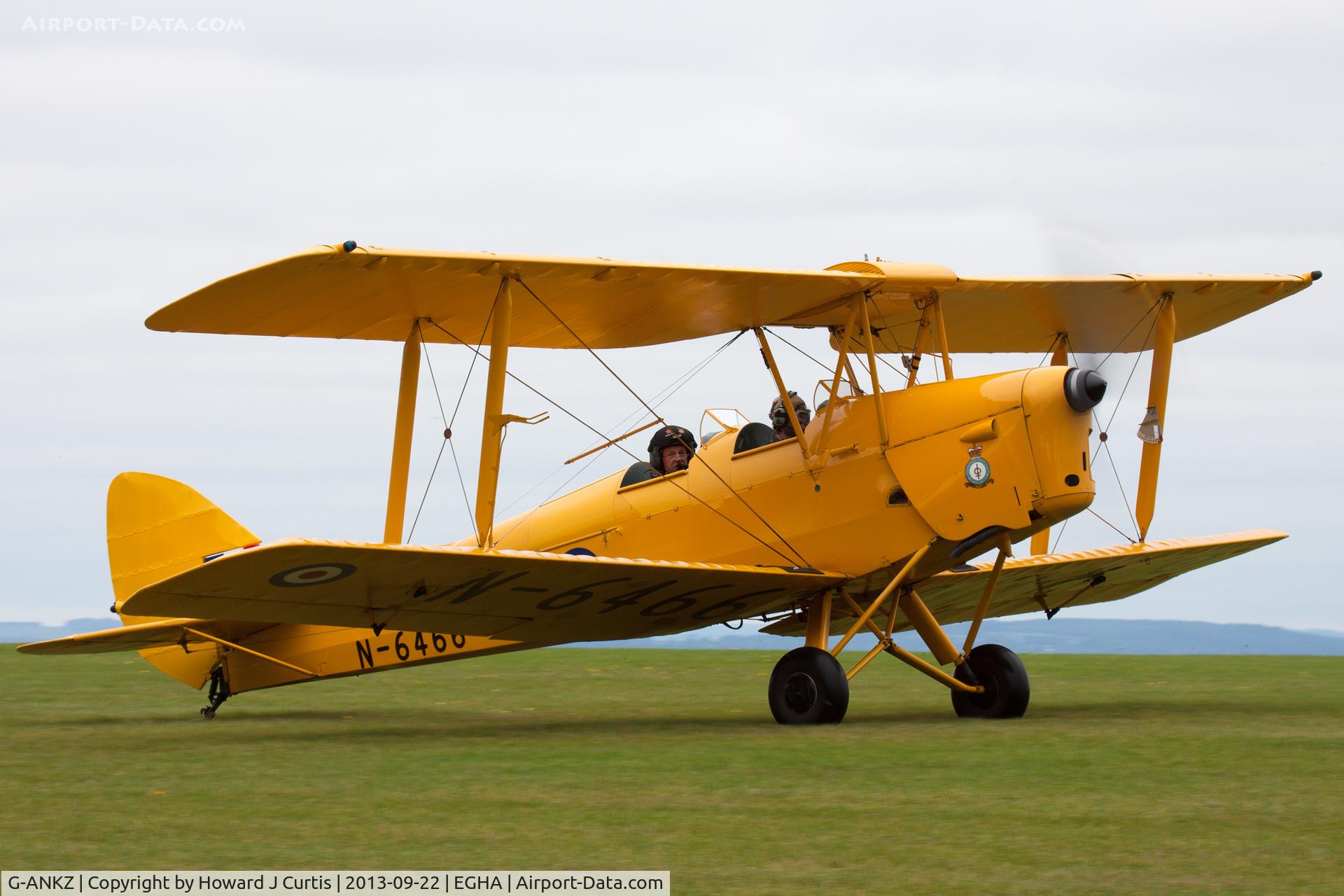G-ANKZ, 1938 De Havilland DH-82A Tiger Moth II C/N 3803, Painted as N-6466, a resident here.