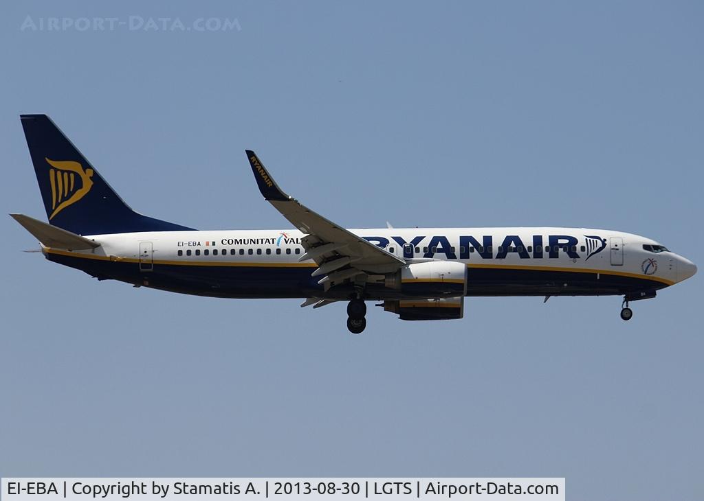 EI-EBA, 2008 Boeing 737-8AS C/N 37516, Landing on rwy 34