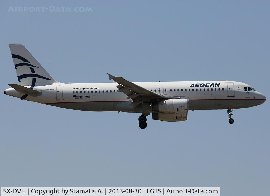 SX-DVH, 2007 Airbus A320-232 C/N 3066, Landing on rwy 34