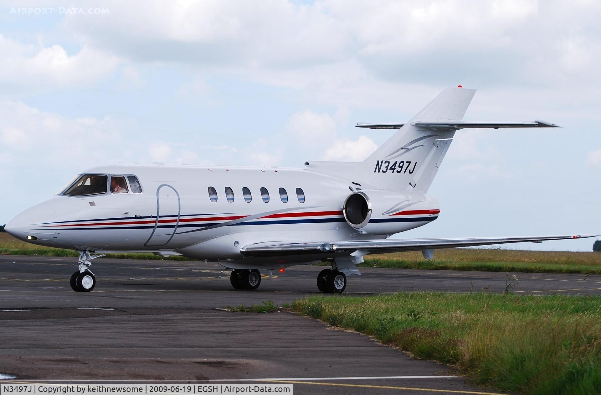 N3497J, 2008 Hawker Beechcraft 750 C/N HB-27, Arriving in good light !