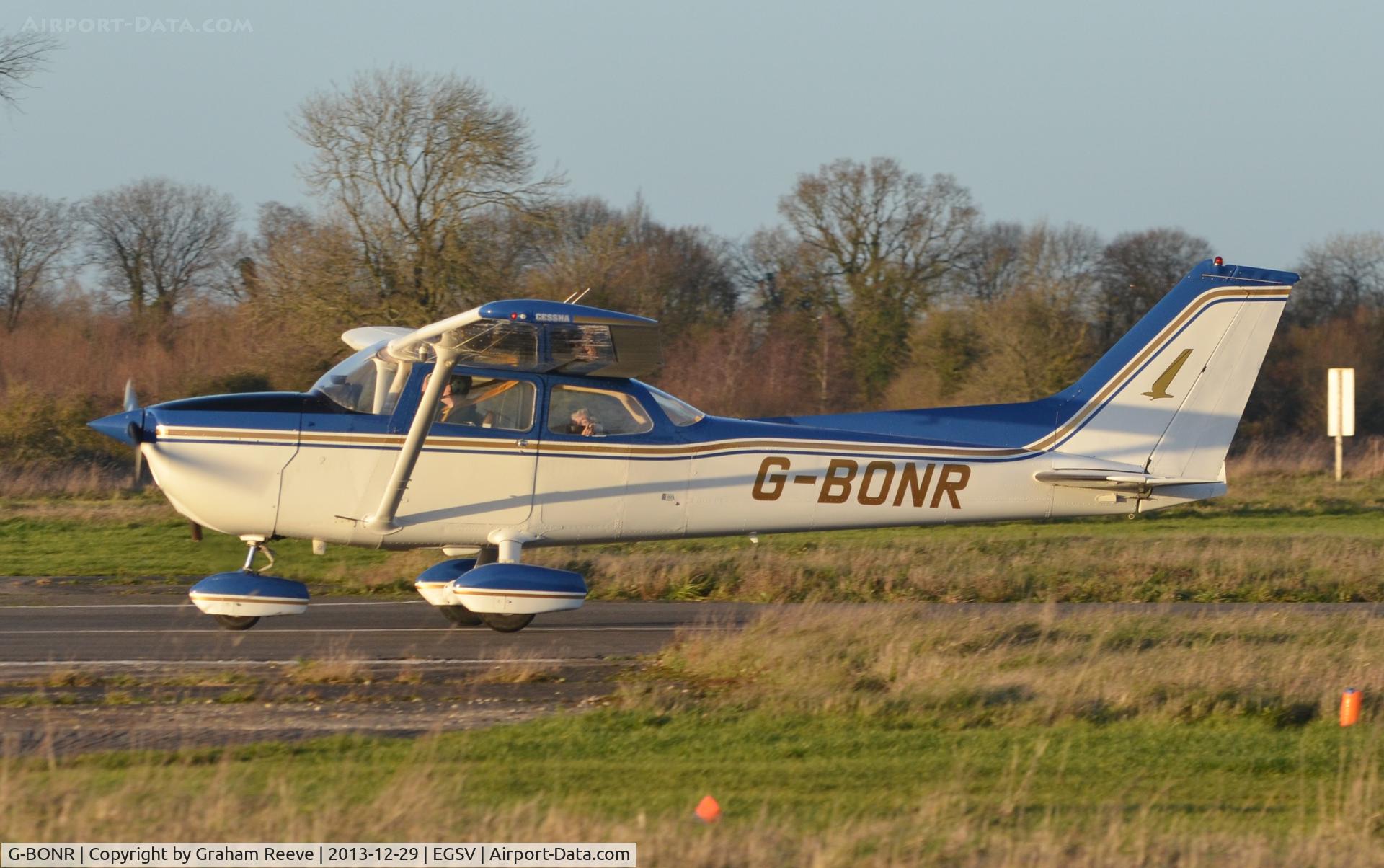 G-BONR, 1977 Cessna 172N Skyhawk C/N 172-68164, Just airbourne.