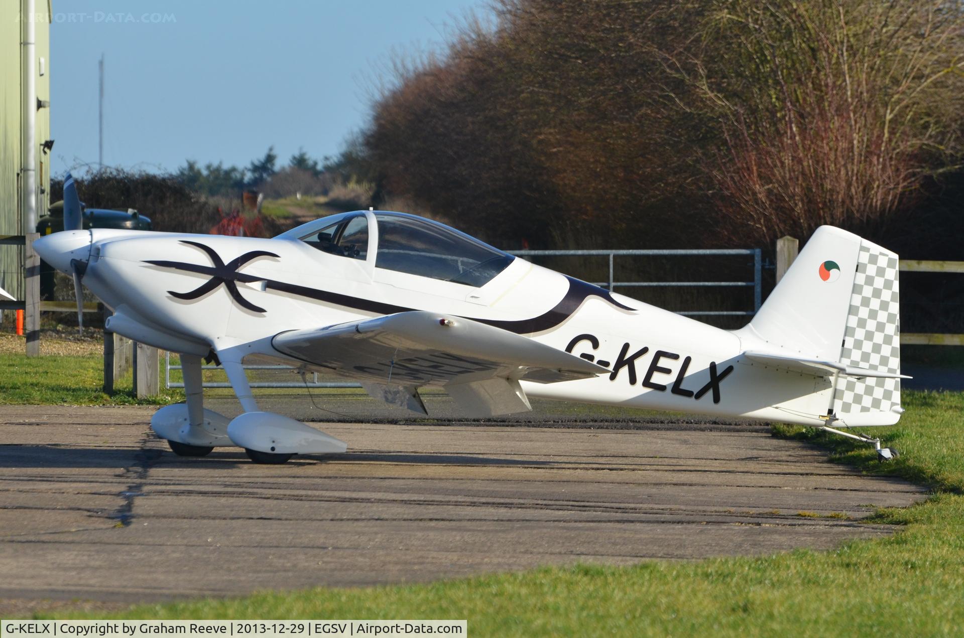 G-KELX, 2007 Vans RV-6 C/N PFA 181-12305, Parked at Old Buckenham.