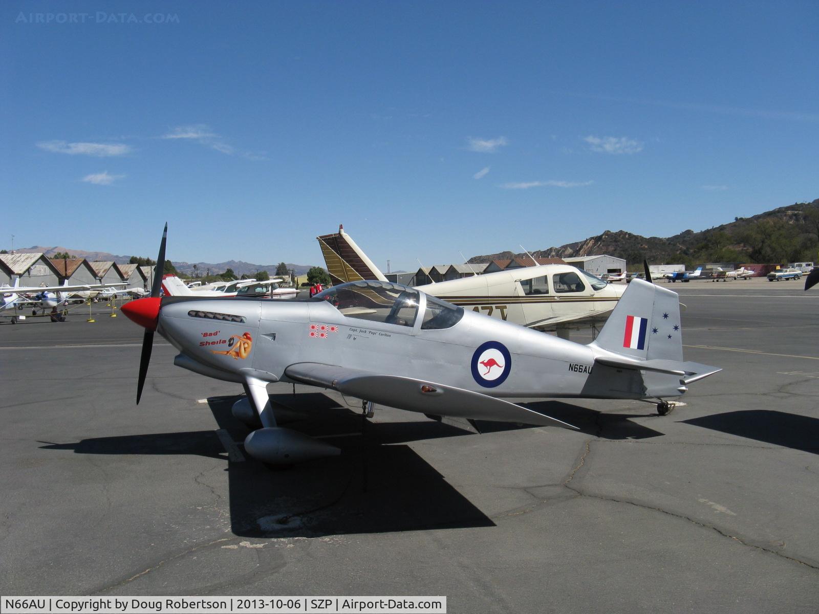 N66AU, Vans RV-6 C/N 20119, 2009 Farmer VAN's RV-6 'Bad' Sheila, Lycoming O-320 160 Hp
