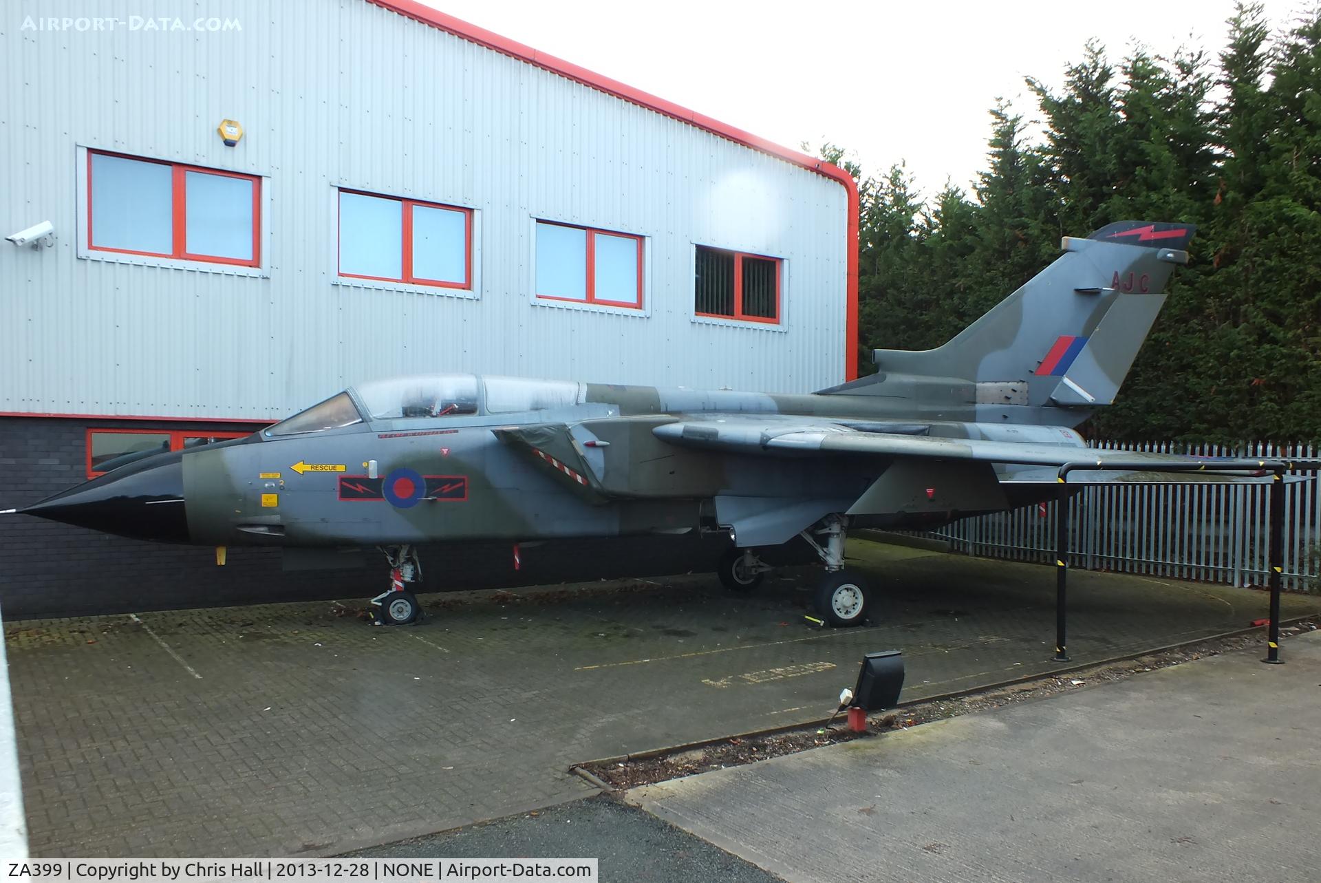 ZA399, 1982 Panavia Tornado GR.1 C/N 202/BS066/3098, ZA399 rolled off the Warton production line in 1982 as one of 228 Tornado GR.1s built. delivered to 20 squadron at RAF Laarbruch, coded GA. In 1991 it was painted in desert pink with the name “Hello Kuwait Goodbye Iraq” as part of Operation Granby.