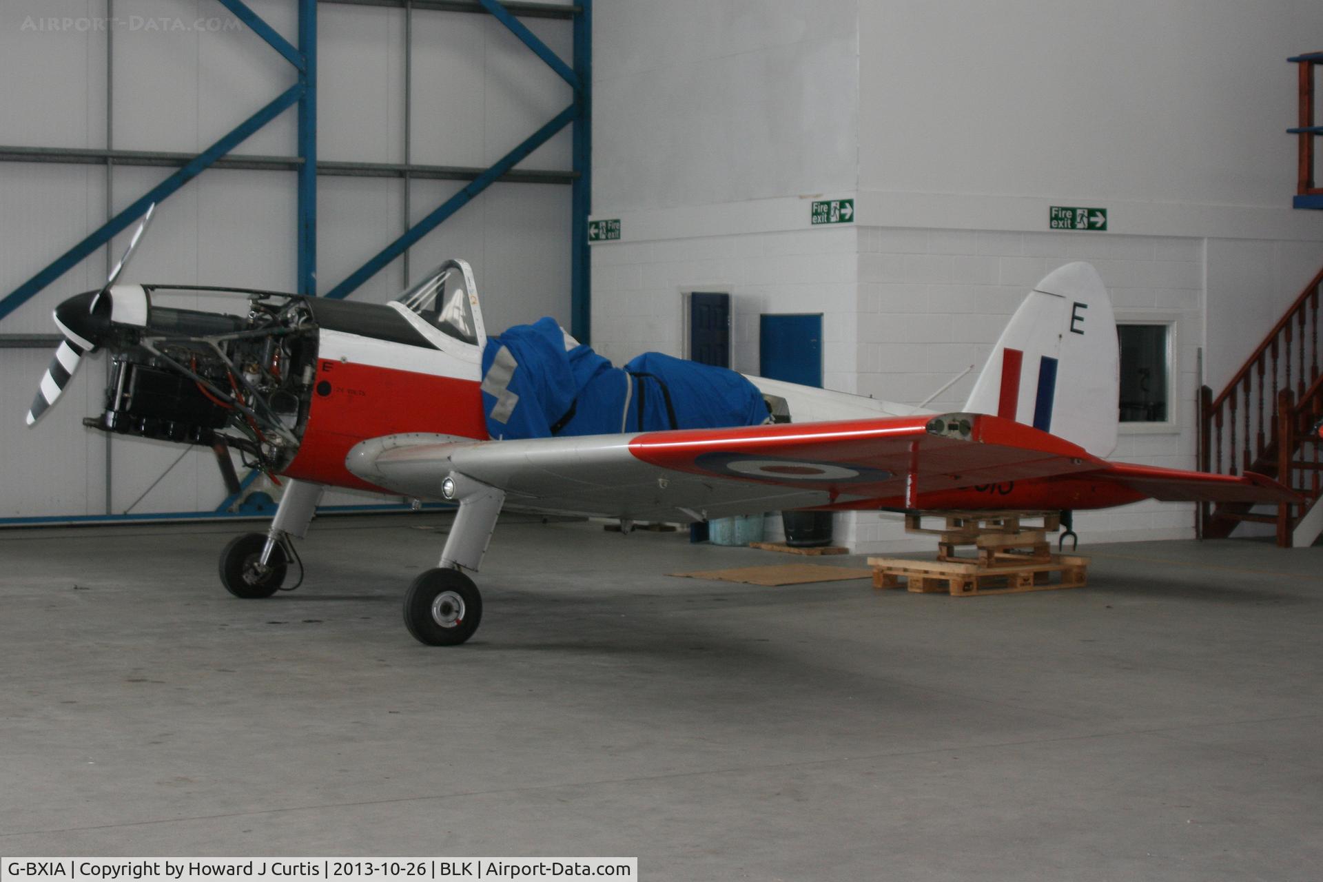 G-BXIA, 1950 De Havilland DHC-1 Chipmunk T.10 C/N C1/0056, WB615/E. Privately owned, a resident here.