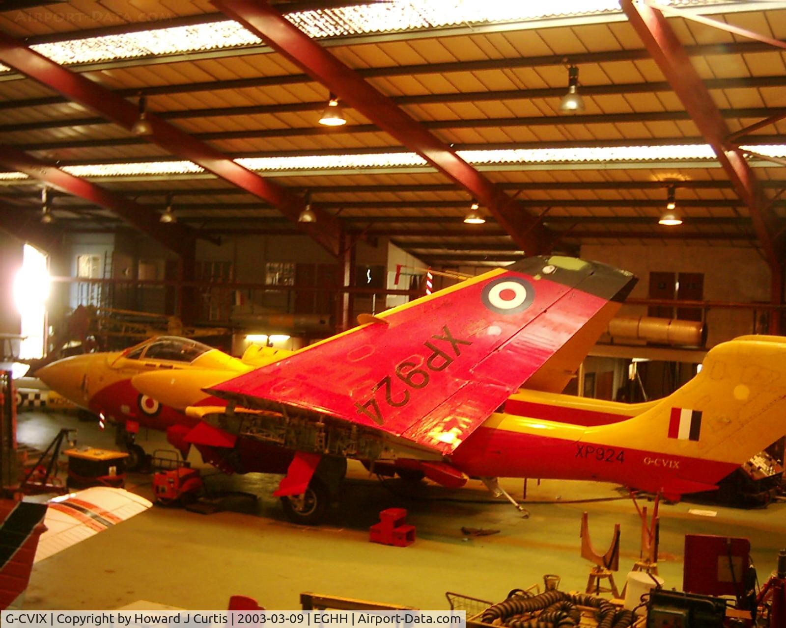 G-CVIX, 1963 De Havilland DH-110 Sea Vixen D.3 C/N 10132, XP924. 2003. Date is approximate.