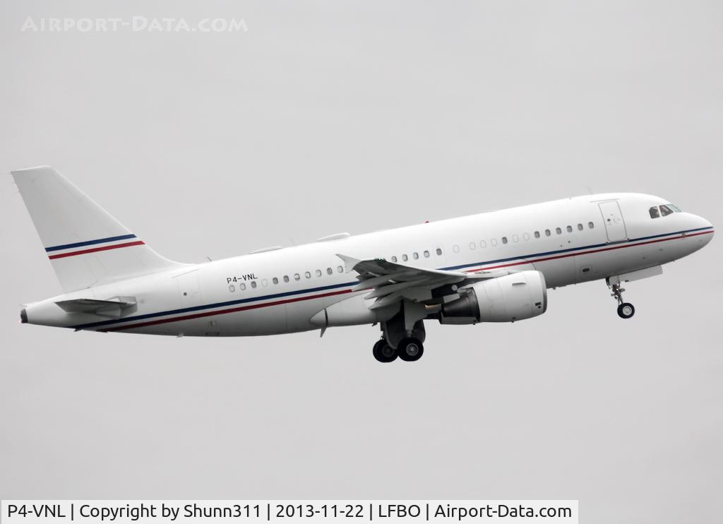 P4-VNL, Airbus ACJ319 (A319-115/CJ) C/N 2921, Taking off rwy 32L after maintenance @ ACJC