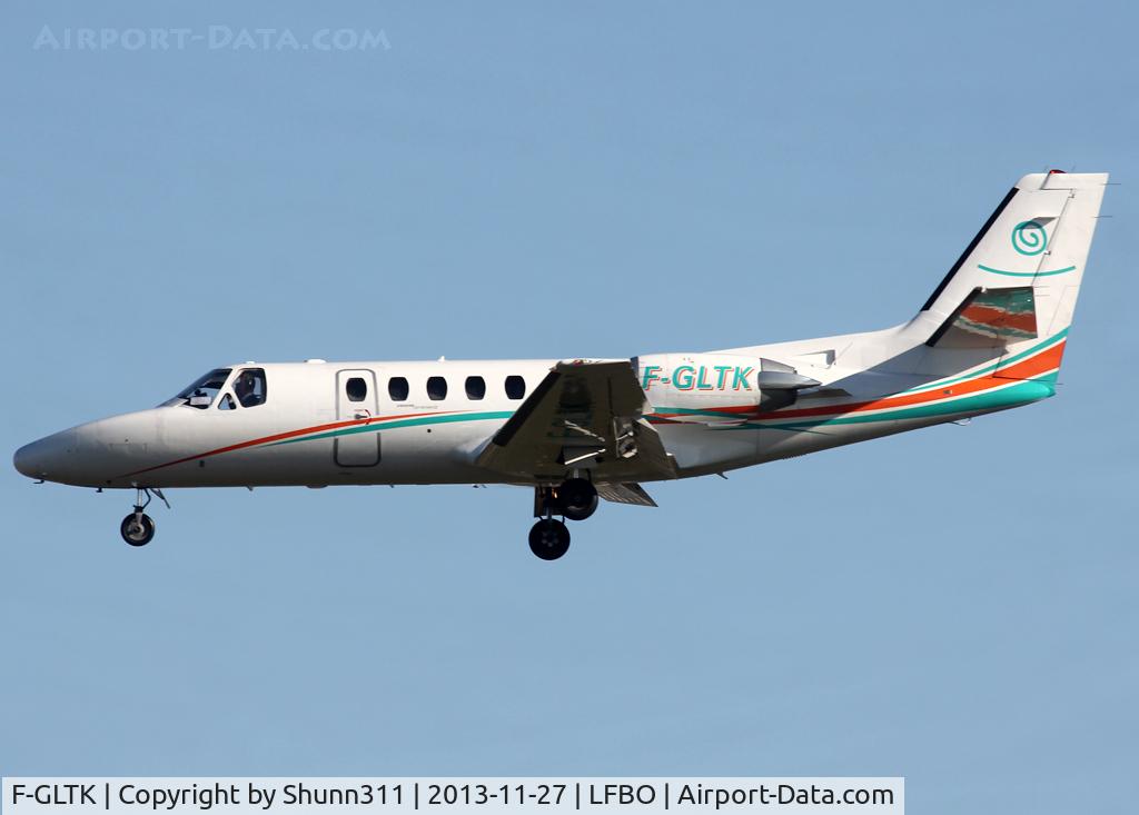 F-GLTK, 1989 Cessna 550 Citation II C/N 550-0609, Landing rwy 32L