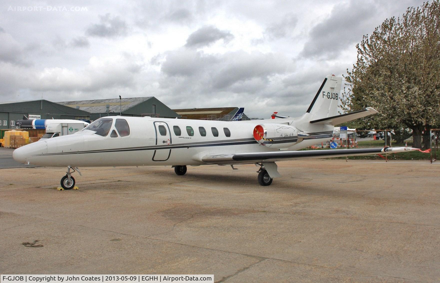 F-GJOB, 1980 Cessna 551 Citation II SP C/N 551-0174, Outside the paintshop