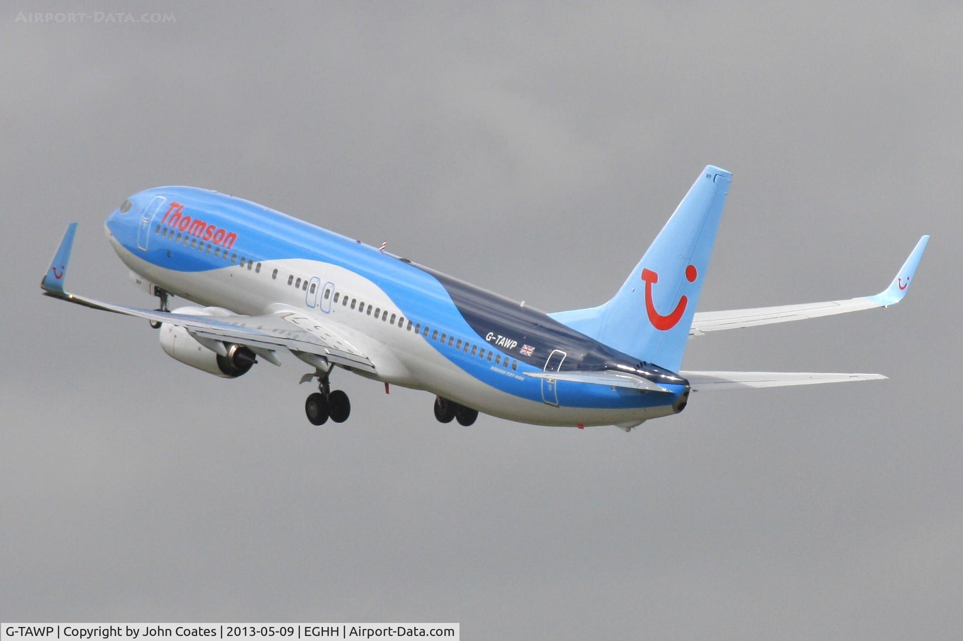 G-TAWP, 2013 Boeing 737-8K5 C/N 37257, Departing off 26