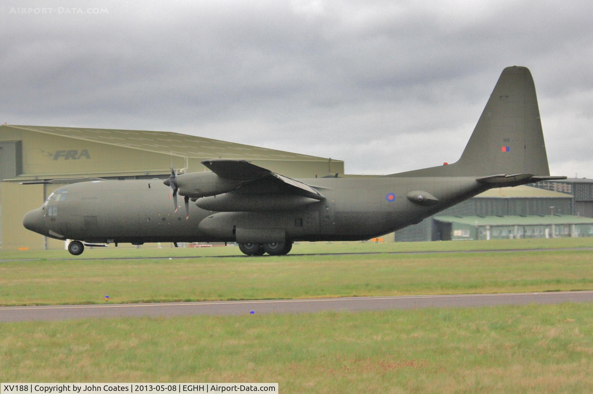 XV188, 1967 Lockheed C-130K Hercules C.3A C/N 382-4206, Keeping the nose up on landing