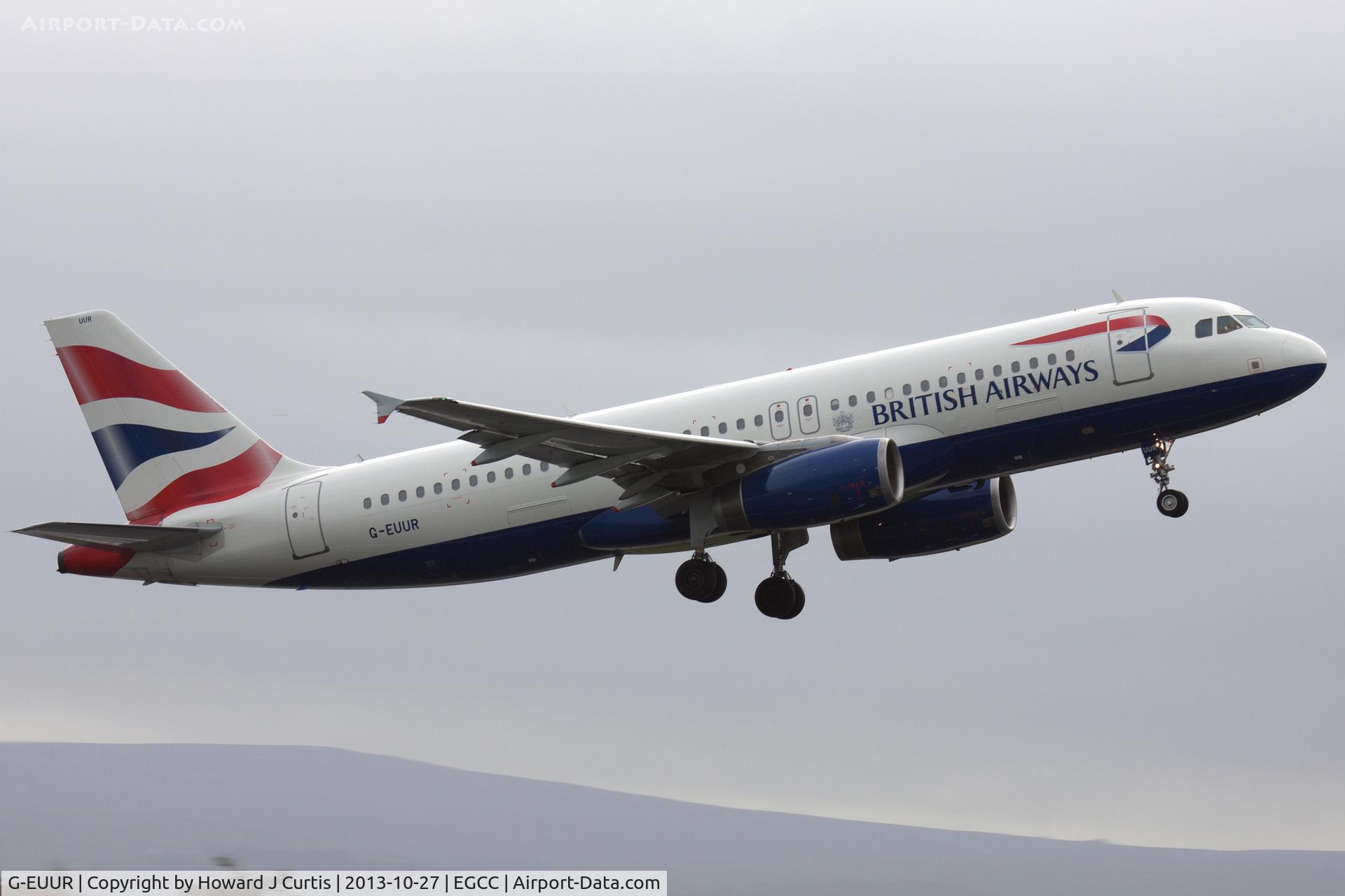 G-EUUR, 2003 Airbus A320-232 C/N 2040, British Airways, on departure.